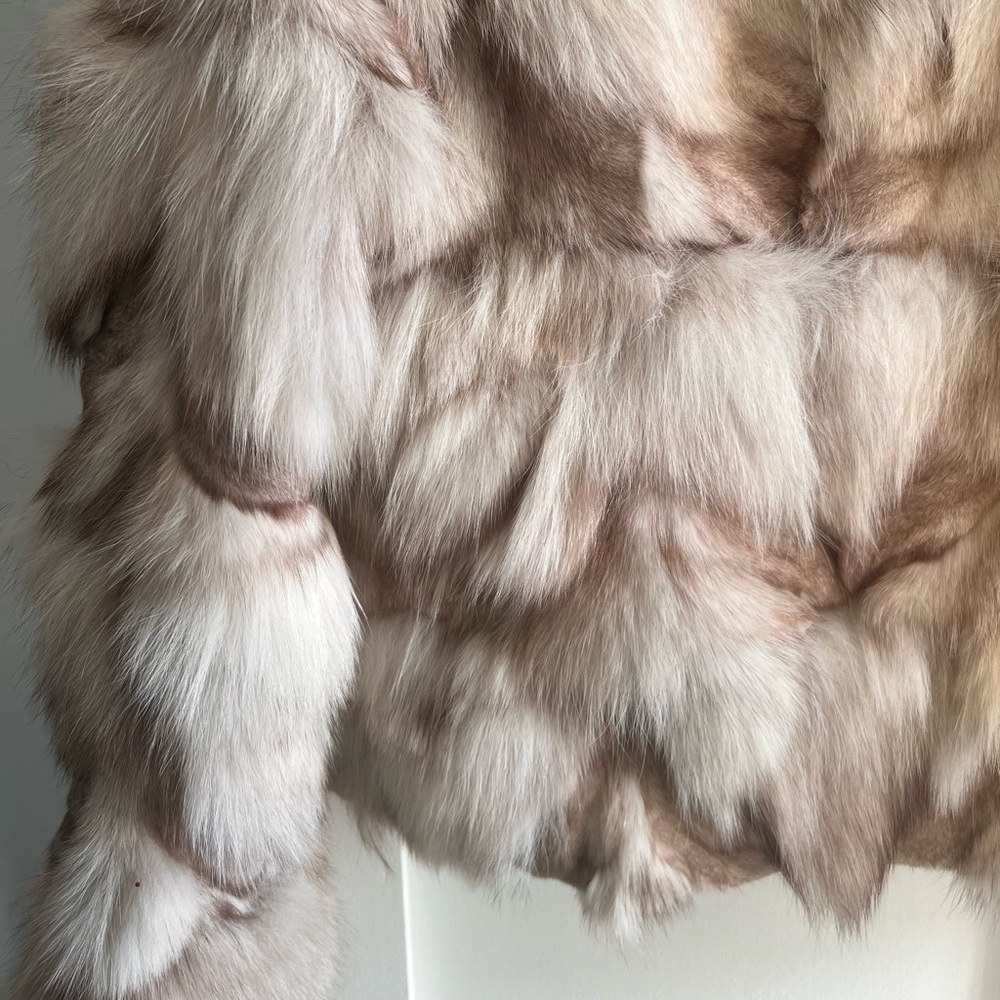 Multi Color Fox Fur Jacket - Picture 7 of 9